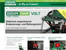 Tablet Screenshot of escape-mobility.de